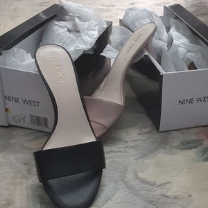 Brand new Nine West low heel slides